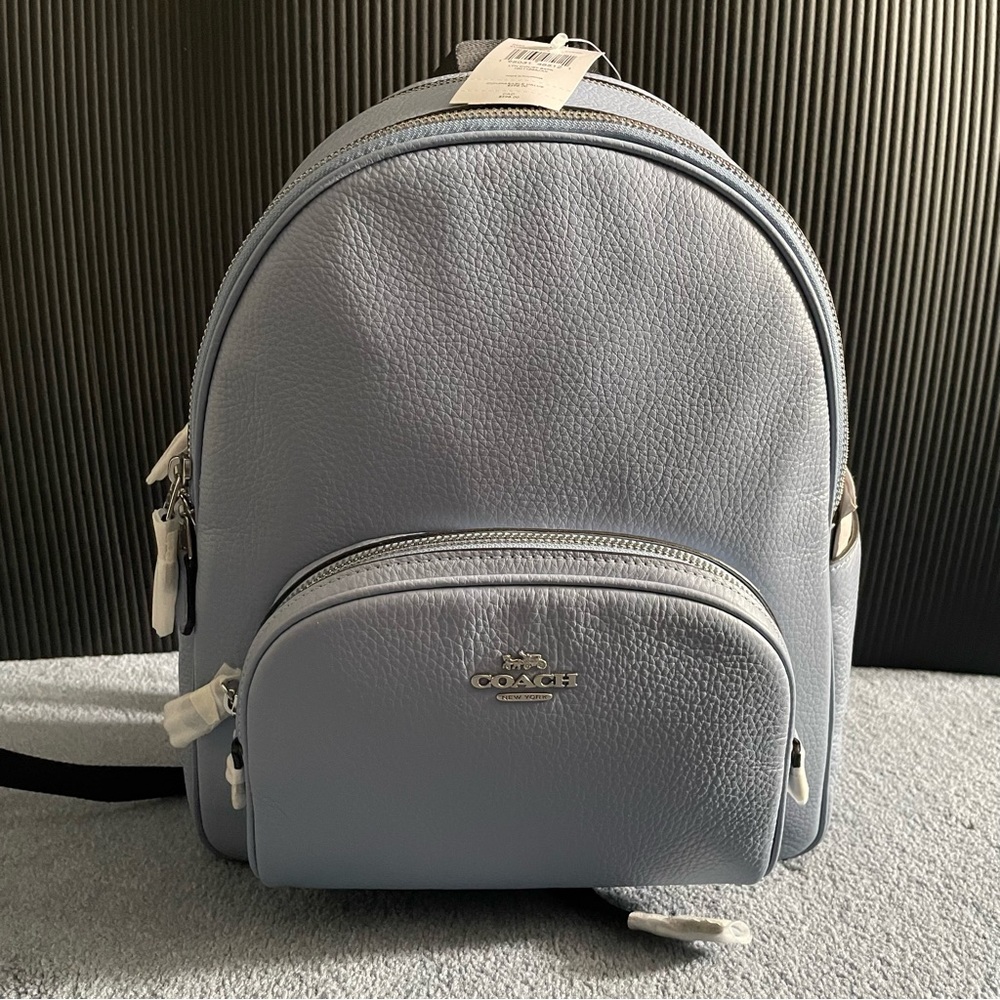 Coach Court Backpack NWT - Marble Blue/Silver